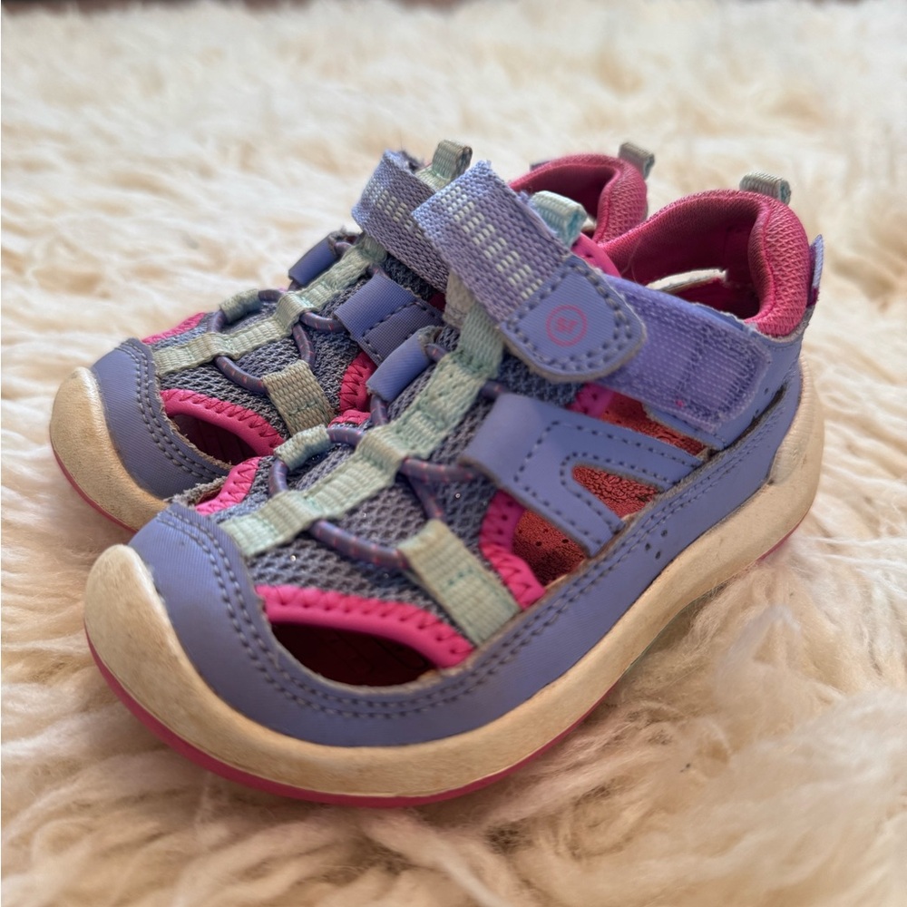 Stride Rite Kids Sneaker Sandal - Lavender and Coral